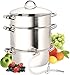 Cook N Home NC-00256 28cm 11-Quart Stainless Steel Fruit Juicer Steamer Multipot, Silver primary