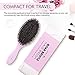 Aprilis Boar Bristle Hair Brush with Nylon Detangle Pins, Bamboo Oval Hairbrush for Effective Straightening and Detangling for Women Men and Child's Hair, with Hair Brush Cleaner