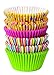 Wilton Standard Cupcake Liner Baking Cups, 150 Count, Multicolor - Dots and Stripes