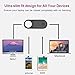 Webcam Cover Slide, 5 Pack 0.03in Ultra-Thin Laptop Camera Cover for Computer iPhones Tablets MacBook Pro Desktops with Strong Adhensive, Protect Privacy and Securtiy Web Camera Cover by ANYOYO