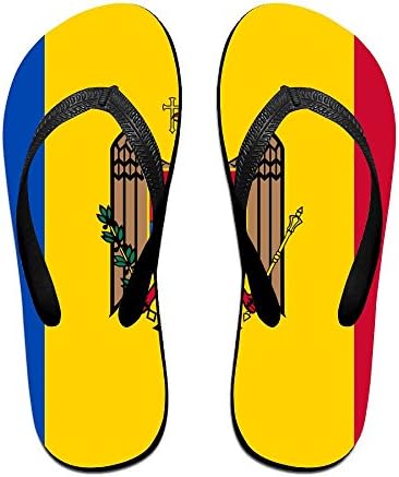 DTMN7 New Fashion Comfortable Beach Slippers Flag Of Moldova Unisex Flip Flops