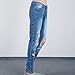 Baifern Women's Casual Hole Destroyed Jeans Pants
