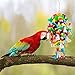 AK KYC Parrot Chewing Toys Extra Large Wooden Blocks Nibbling Keeps Beaks Trimmed Attract Pet's Attention for Large Medium Parrots and Birds Parakeet Macaws African Greys and Conures