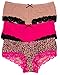 Body Embrace 6 Pack Women's Cotton Spandex Hipsters in Plus Sizes