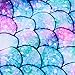 uideazone Infant Toddler Baby Girls Colorful Fish Scale Mermaid One-Piece Swimwear Swimsuit Bathing Suit for 12-18 Months Pink