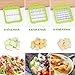 Adoric Life Vegetable Chopper,No-Mess Vegetable Fruit Dicer, Kitchen Cutter with 3 Interchangeable Blades Set & Food Container & Cleaning Brush for Onion, Vegetable and Fruit