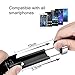 Bluetooth Selfie Stick, atongm Mini Cell Phone Selfie Sticks for iPhone X/8/8Plus/7/7Plus/6/6Plus/6s/6s Plus/5S, Galaxy S5/S6/S7/S8, Google, Huawei ect(Black)