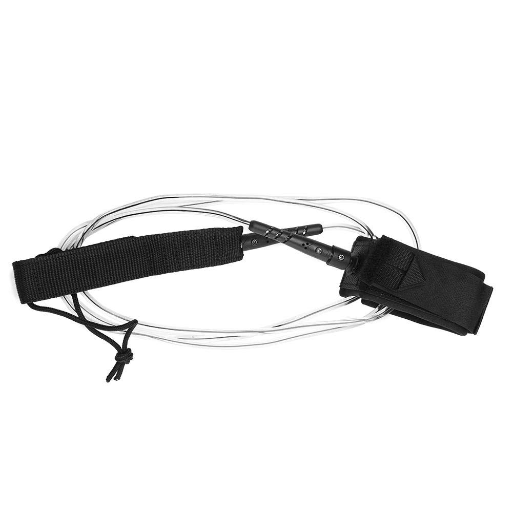 VGEBY Surfboard Leash, Paddleboard Leash with Neoprene Ankle Cuff and Foot Rope (Transparent)
