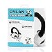 Dylan Volume Limiting Wired Headphone for Children Over-Ear Retractable Cord Animal Panda -White
