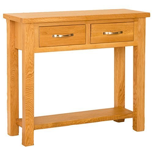 Newlyn Oak Console Table Light Oak Hall Table Solid Wood With