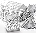 Classy Looking 50pcs Favor Candy Boxes Gift Boxes with Ribbons (Silver)