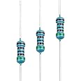 EDGELEC 100pcs 5.1K ohm Resistor 1/4w (0.25 Watt) ±1% Tolerance Metal Film Fixed Resistor, Multiple Values of Resistance Opti