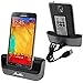 Galaxy Note 3 Charger, Galaxy Note 3 Battery Charging Station, AnoKe USB 3.0 Dual Sync Desktop Charging Docking Station Cradle - Support Charging Spare Battery for Samsung Galaxy Note 3 Dock
