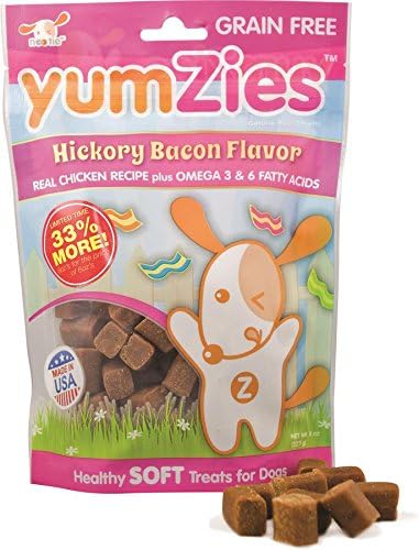 Nootie Mini Yumzies Grain Free Hickory Bacon Flavor Natural Chicken Treats, 8oz.