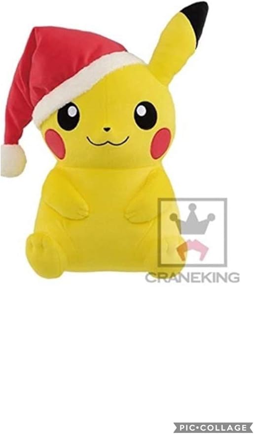 Amazon Co Jp ポケットモンスター サン ムーン めちゃでか クリスマスピカチュウぬいぐるみ ホーム キッチン