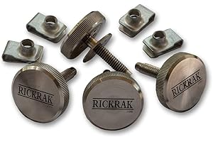RICKRAK SureKlik Saddlebag Safety Bolt Kit for Harley - Compatible with Harley Davidson Hard Saddlebags for Ultra, Road King, Street and Road Glide - Security Accessories - 1985 - UP Models