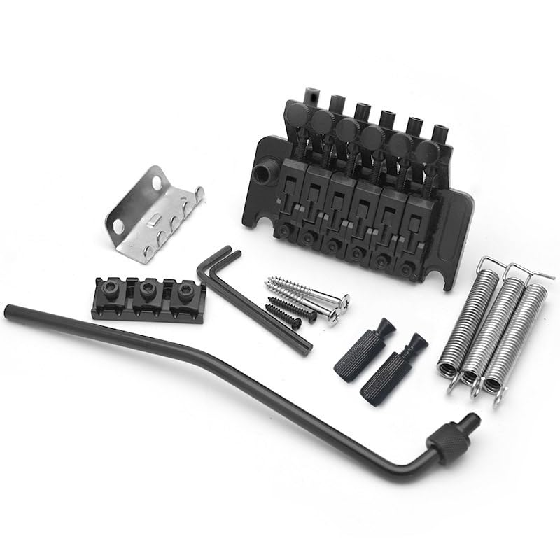 Photo 1 of SAPHUE Electric Guitar Tremolo Bridge Double Locking Systyem for Floyd Rose Type (Matte Black, 53mm)