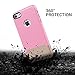 MoMoCity iPhone 7 Case Dual Layer Case i7 Heavy Duty i7 Cover Shock Absorption Protective Rugged Rubber Skin for 4.7 Inch iPhone 7(Rose&Gold)