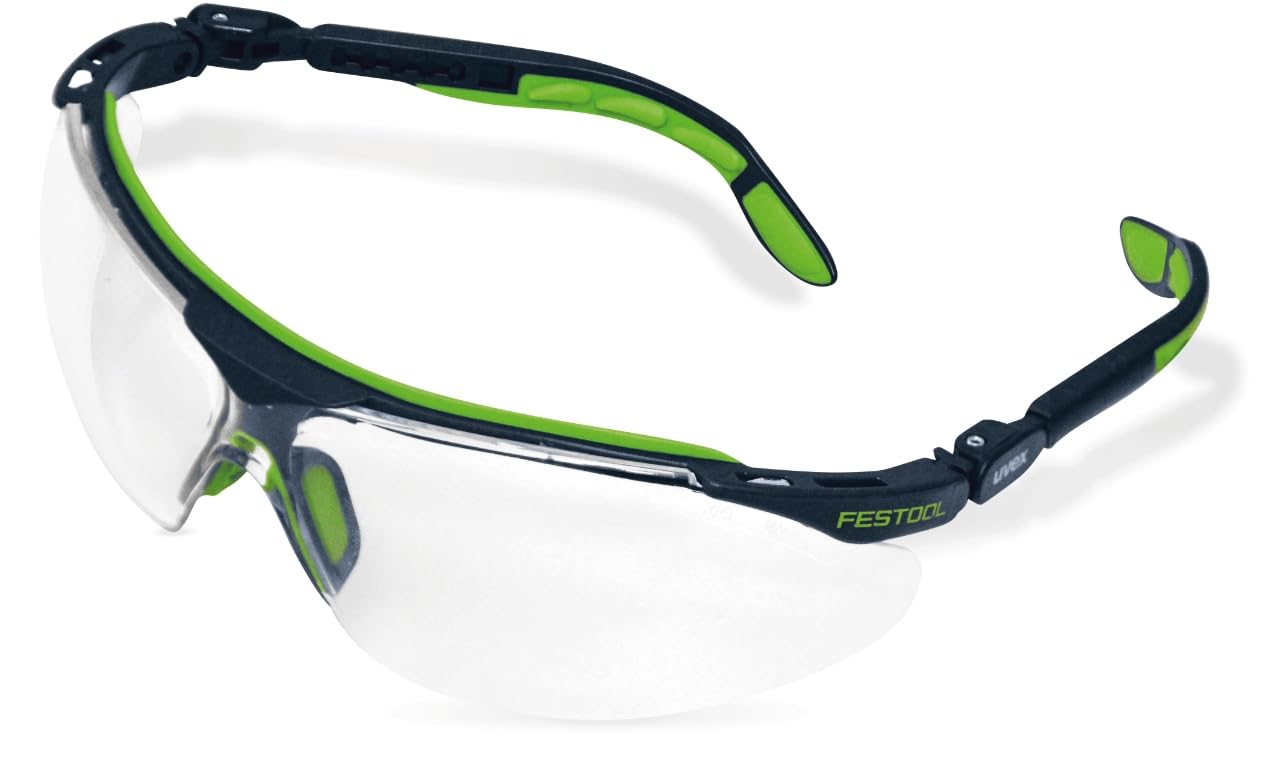 Festool UVEX Safety Glasses, Green/Black