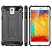 WOLLONY Galaxy Note 3 Case, Rugged Hybrid Dual Layer Hard Shell Armor Protective Back Case Shockproof Cover for Galaxy Note 3 Case - Slim Fit - Heavy Duty - Impact Resistant Bumper(Grey)
