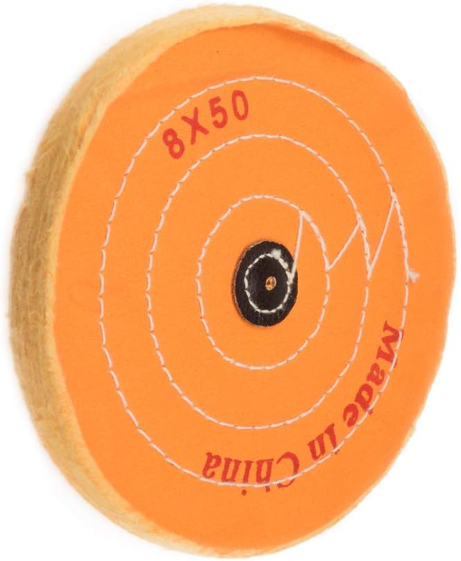 uxcell 8Inch Cotton Buffing Wheel Polishing for Bench Grinder Tool 4mm Arbor Hole uxcell 8Inch Cotton Buffing Wheel Polishing for Bench Grinder Tool 4mm Arbor Hole