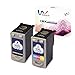 Vividcolor Remanufactured Ink Cartridge Replacement for Canon 40XL 41XL PG-40 CL-41 Ink Cartridge for Canon PIXMA MP470 MX310 MP210 MP460 iP1600 MP160 iP1800 Printer (1 Black 1 Color)