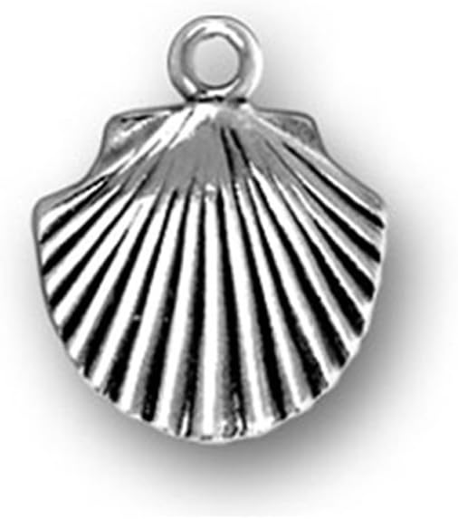 Pewter Charm - Seashell Beach or Ocean Charm