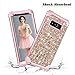 Hekodonk Compatible with Galaxy Note 8 Case, 3D Luxury Sparkle Glitter Shiny Heavy Duty Shockproof Full-Body Protective Cover High Impact Hybrid Case for Samsung Galaxy Note 8 - Bling Rose Gold
