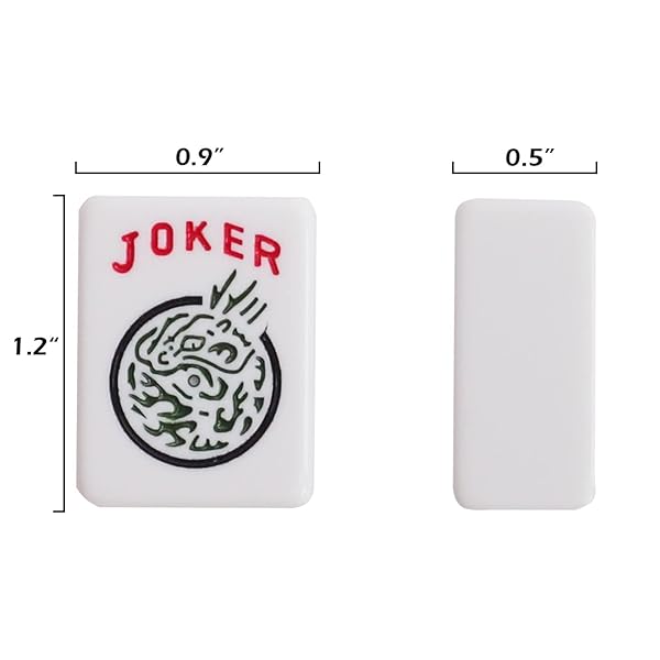 ZGME AMERICAN MAHJONG SET,166 PREMIUM WHITE TILES WITH SOFT BAG AND ACCESSORIES,4 ALL-IN-ONE MAHJONG RACKS WITH PUSHERS,COMPLETE WESTERN MAH JONGG,MAH-JONGG,MA JONG SET