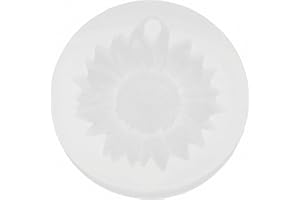 Soap molds Sunflower Design, Silicone molds Round Flower Cavity for Handmade Bars, Wax or Casting Projects, Flexible Nonstick