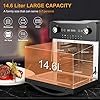 Fynllur-Air-Fryer-146L-1700W-XL-Oil-Free-Toaster-Oven-16-in-1-Oilless-Cooker-with-LED-Digital-Touchscreen-Countertop-Oven-Rotisserie-Dehydrator-Defrost-Auto-Shutoff-with-9-Accessories-and-Recipes Fynllur Air Fryer 14.6L 1700W XL Oil Free Toaster Oven 16-in-1 Oilless Cooker with LED Digital Touchscreen Countertop…