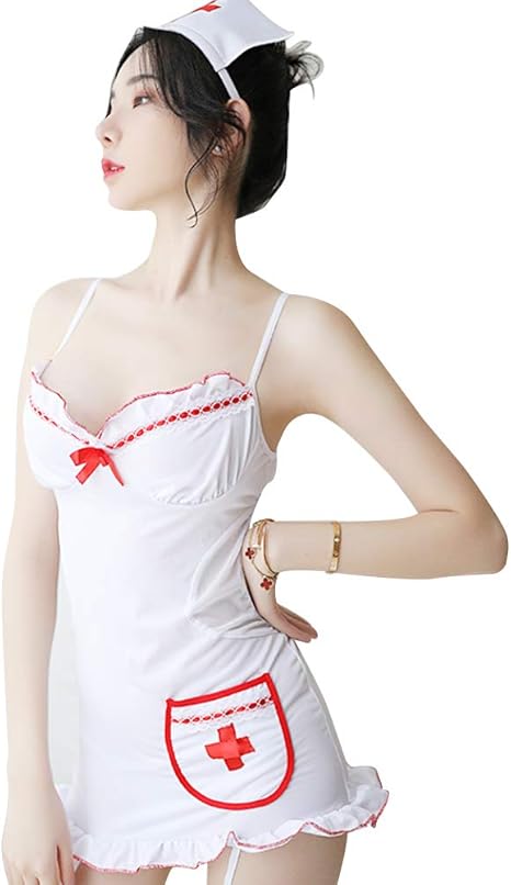 Amazon Ruistar 製品保証書付き 白衣の天使 ナース コスプレ セクシー ランジェリー 過激 ワンピース ベビードール コスプレ 仮装 通販