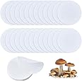 GORGECRAFT 100PCS 2 Speeds Synthetic Filter Discs 90mm Diameter Quantitative Filter Paper Circles Slow Flow/Fast Speed Wide Mouth Size Funnel Filter Paper for Buchner Funnel Mushroom Cultivation