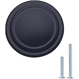 Amazon Basics Straight Top Ring Cabinet Knob, 1.25-inch Diameter, Flat Black, 25-Pack