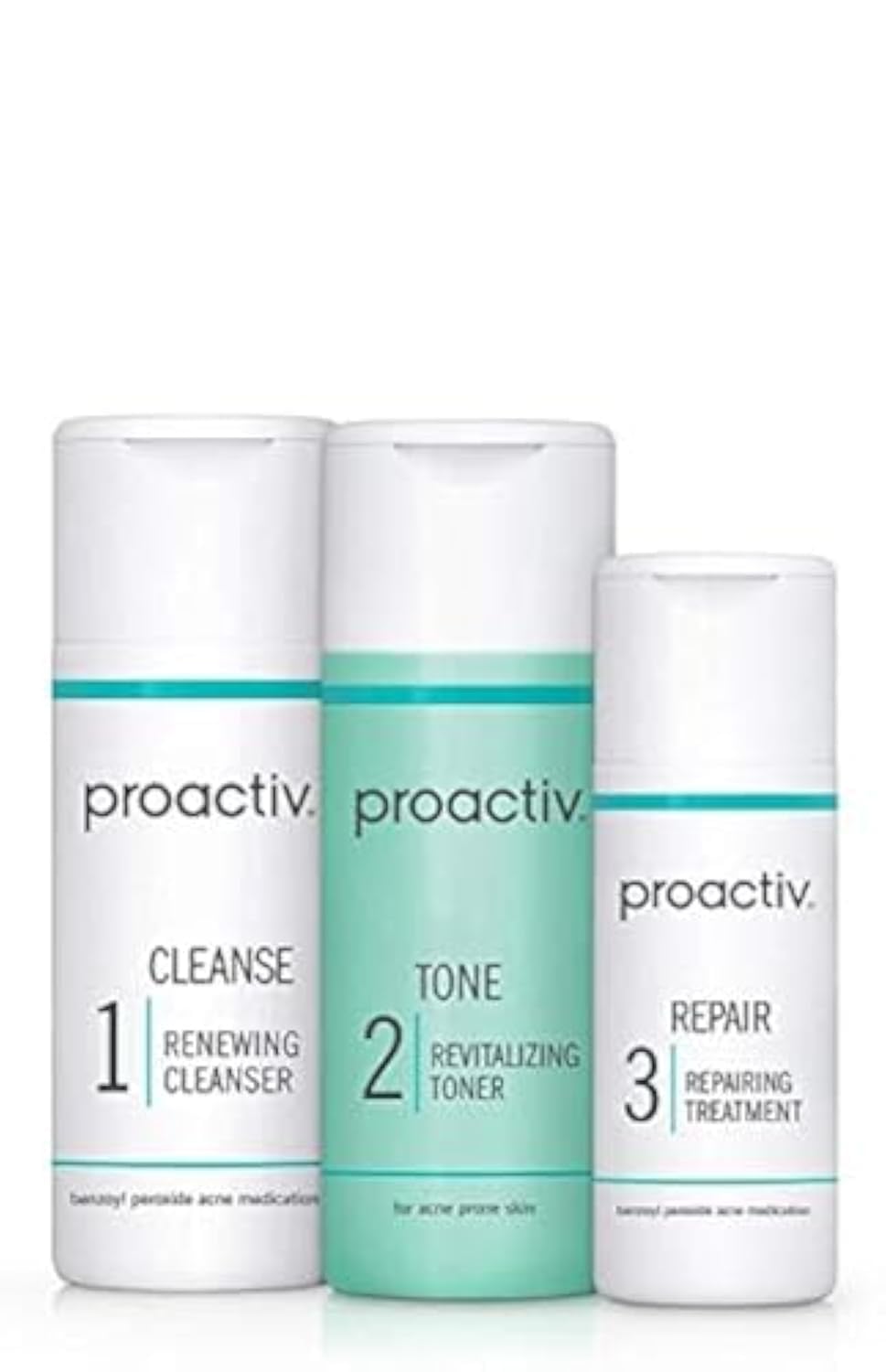 Photo 1 of Proactiv 3 Step Acne Treatment - Benzoyl Peroxide Face Wash, Repairing Acne Spot Treatment for Face and Body, Exfoliating Toner - 30 Day Complete Acne Skin Care Kit