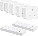 DEWENWILS Remote Control Sockets 13A 3120W 30M/100FT 2 Remotes 5 Sockets