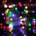 Dcoo Solar Globe String Lights for Outdoor Patio Lawn Landscape Garden Home Wedding Holiday and Christmas decorations[50LED-Multi Color]