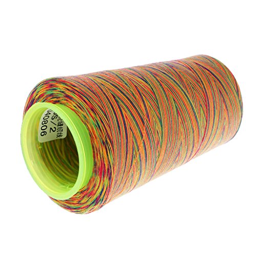 perfektchoice 100% Polyester Sewing Thread Spools - 3000 Yards/1 Spool of Yarn, 40/2 All-Purpose Connecting Threads for Sewing Machine and Hand Repair Works - Multicolor 4