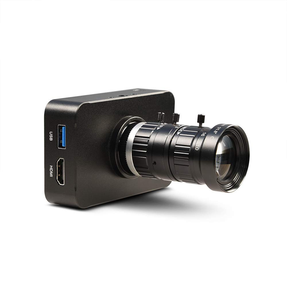 MOKOSE 12MP HDMI Camera 1080P USB HD Streaming Teaching Webcam, Recording 4K@30FPS Industry C/CS-Mount Camera Supports time lapse and take burst photos with 10-50MM Telephoto Zoom Manual Lens