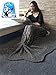CZL Knitted Mermaid Tail Blankets for Adults Teens Sleeping Bags Crochet Blanket Super Soft Sleeping Blankets (71