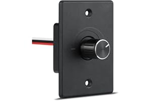 Obeaming 12V Light Dimmer, RV Boat Dimmer Switch High Side PWM Rotary Dimming Switch for Camper Van Travel Trailer Truck Lighting Fixtures, Strip Lights, Puck Lights, Awning Lights