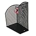 Rolodex Nestable Rolled Mesh Steel Jumbo Magazine File, Black
