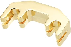 MECCANIXITY Metal Violin Mute Violin Silence Golden for Fiddle 4/4, 3/4, 1/2 Violin Volume Control Practice