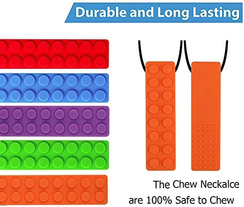 Chew Necklace Set, Made from Food Grade Silicone Safety for Kids Chewing Perfect for Autistic ADHD - Image 3