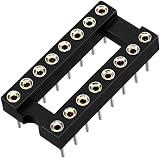 sourcing map 2pcs DIP IC Socket Adaptor Solder Type 16 Pin 2.54mm Pitch Dual Row view 1