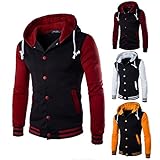 Mens Shirt,Haoricu Autumn Winter Men Teens Slim Fit Hoodie Sweatshirt Winter Long Sleeve Coat Jacket