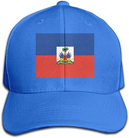 HXXUAN Baseball Hats Haiti Flag Snapback Sandwich Cap Adjustable Peaked Trucker Cap
