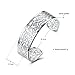 Kacon 925 Sterling Silver Bangle Bracelet, HTOMT Fashion Simple Open Bangles Cuff Jewelry for Women