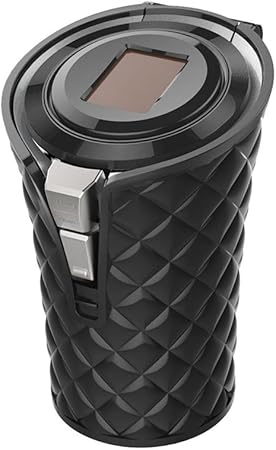 Amazon 星光産業 灰皿 車用 ソーラーキルトアッシュ ドリンクホルダー型 ブラック 灰捨て簡単 Led付き Ed 214 車 バイク 車 バイク