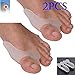 Cerkos Gel Toe Separators Stretchers Bunion Spacers Straightener Corrector Alignment Which Reduces Toe and Foot Discomfort, Stretches and Aligns Toes Straighten Bent Toes and Bunion Relief (3 Pairs)